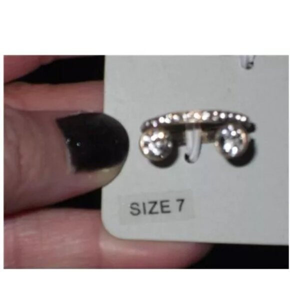 New Lot 6 PC Maurices Necklace Ring Moon Star Rhinestone X Size 7 Arrowhead Torq - Picture 10 of 12